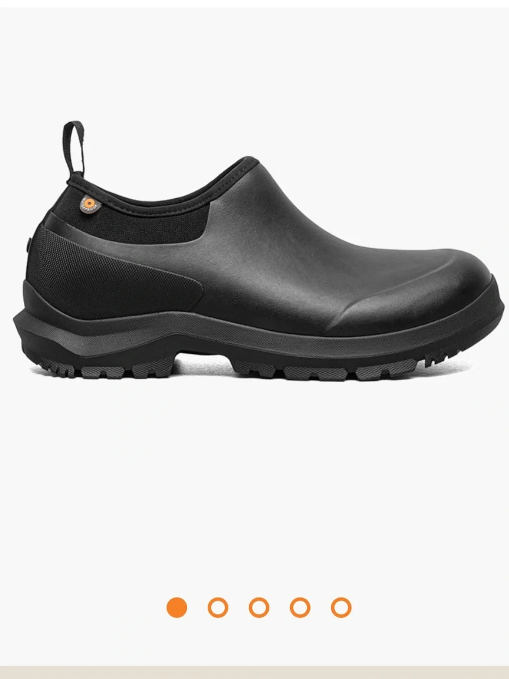 Like New: BOGS Men's Sauvie Slip On Boot Waterproof Black Size 9